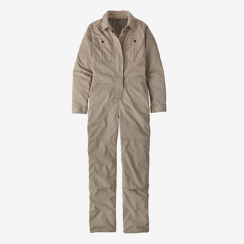 Patagonia W Shop Overalls Utility Tan Jumpsuit